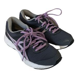 ASICS Purple and Grey Running Tennis Shoes Women 6
